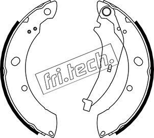 Fri.Tech. 1023.008 - Комплект тормозных колодок, барабанные autosila-amz.com