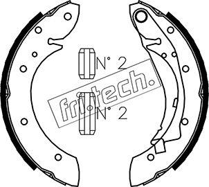 Fri.Tech. 1022.033 - Комплект тормозных колодок, барабанные autosila-amz.com