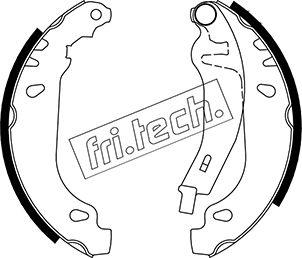 Fri.Tech. 1022.032Y - Комплект тормозных колодок, барабанные autosila-amz.com