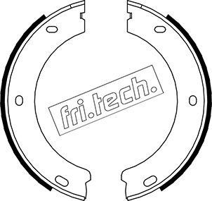 Fri.Tech. 1079.188 - Комплект тормозов, ручник, парковка autosila-amz.com