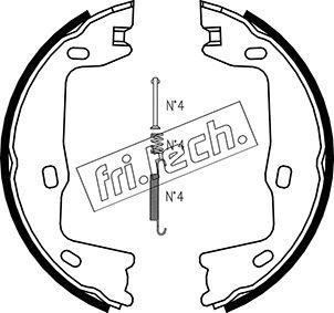 Fri.Tech. 1073.159K - Комплект тормозов, ручник, парковка autosila-amz.com