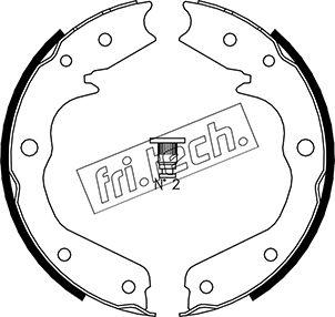 Fri.Tech. 1073.173 - Комплект тормозов, ручник, парковка autosila-amz.com