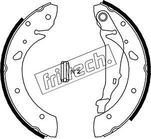 Fri.Tech. 1115.300 - Комплект тормозных колодок, барабанные autosila-amz.com