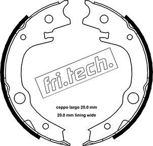 Fri.Tech. 1115.315 - Комплект тормозов, ручник, парковка autosila-amz.com