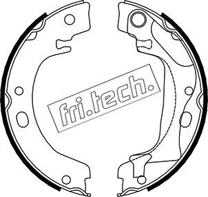Fri.Tech. 1115.318 - Комплект тормозов, ручник, парковка autosila-amz.com