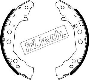 Fri.Tech. 1115.331 - Комплект тормозных колодок, барабанные autosila-amz.com