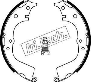 Fri.Tech. 1115.298 - Комплект тормозных колодок, барабанные autosila-amz.com