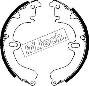 Fri.Tech. 1115.271 - Комплект тормозных колодок, барабанные autosila-amz.com