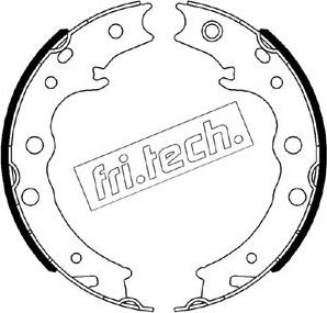 Fri.Tech. 1110.344 - Комплект тормозов, ручник, парковка autosila-amz.com