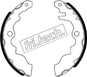 Fri.Tech. 1110.342 - Комплект тормозных колодок, барабанные autosila-amz.com