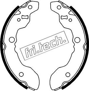 Fri.Tech. 1111.241 - Комплект тормозных колодок, барабанные autosila-amz.com