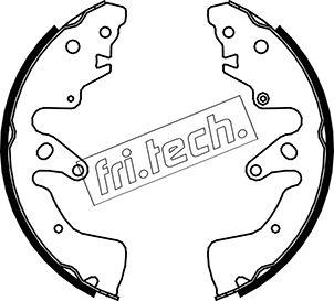 Fri.Tech. 1111.251 - Комплект тормозных колодок, барабанные autosila-amz.com