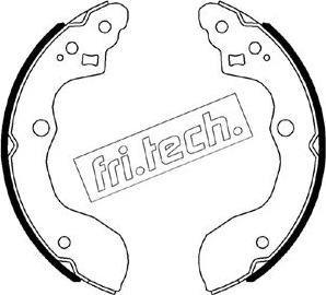 Fri.Tech. 1111.257 - Комплект тормозных колодок, барабанные autosila-amz.com