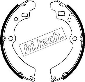 Fri.Tech. 1111.232 - Комплект тормозных колодок, барабанные autosila-amz.com