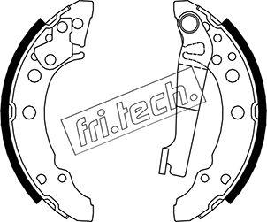 Fri.Tech. 1124.280 - Комплект тормозных колодок, барабанные autosila-amz.com