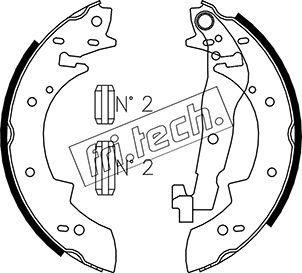 Fri.Tech. 1127.269 - Комплект тормозных колодок, барабанные autosila-amz.com