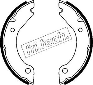 Fri.Tech. 1127.267 - Комплект тормозов, ручник, парковка autosila-amz.com