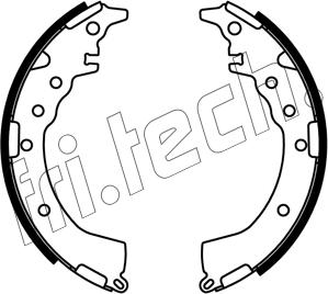 Fri.Tech. 1253.687 - Комплект тормозных колодок, барабанные autosila-amz.com
