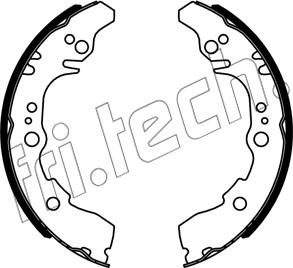 Fri.Tech. 1253.679 - Комплект тормозных колодок, барабанные autosila-amz.com
