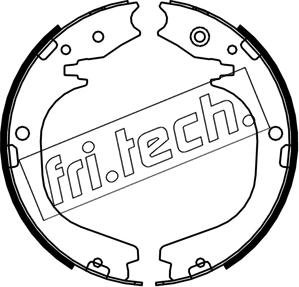 Fri.Tech. 1253.754 - Комплект тормозов, ручник, парковка autosila-amz.com