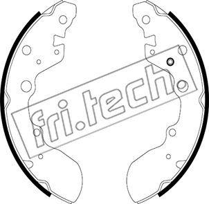 Fri.Tech. 1253.716 - Комплект тормозных колодок, барабанные autosila-amz.com