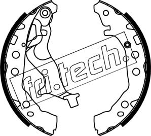Fri.Tech. 1253.737 - Комплект тормозных колодок, барабанные autosila-amz.com