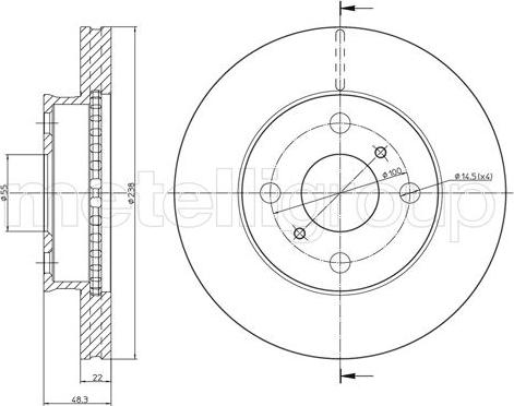 Fri.Tech. BD0969 - Тормозной диск autosila-amz.com