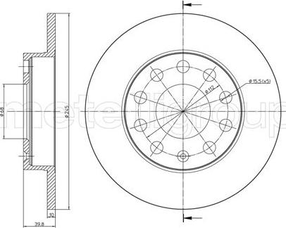 Fri.Tech. BD0964 - Тормозной диск autosila-amz.com