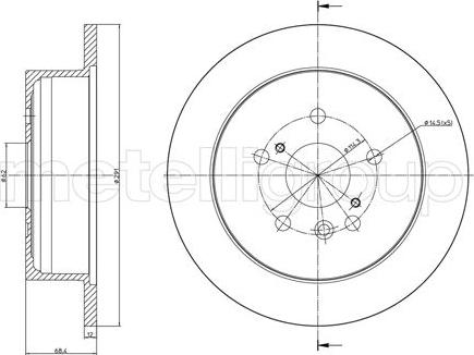 Fri.Tech. BD0963 - Тормозной диск autosila-amz.com