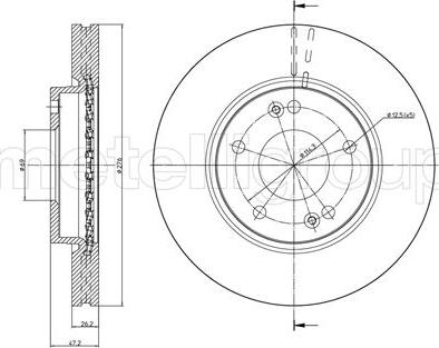 Fri.Tech. BD0919 - Тормозной диск autosila-amz.com