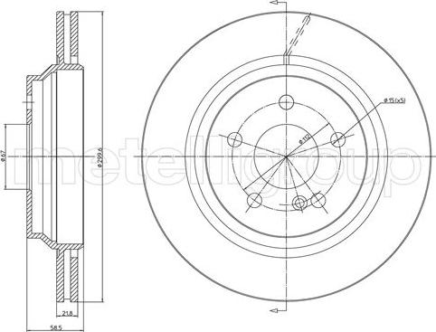 Fri.Tech. BD0911 - Тормозной диск autosila-amz.com