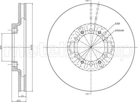 Fri.Tech. BD0917 - Тормозной диск autosila-amz.com