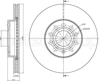 Fri.Tech. BD0932 - Тормозной диск autosila-amz.com