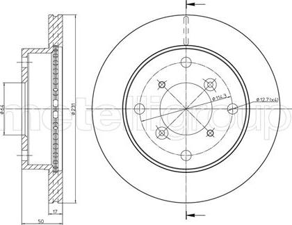 Fri.Tech. BD0926 - Тормозной диск autosila-amz.com