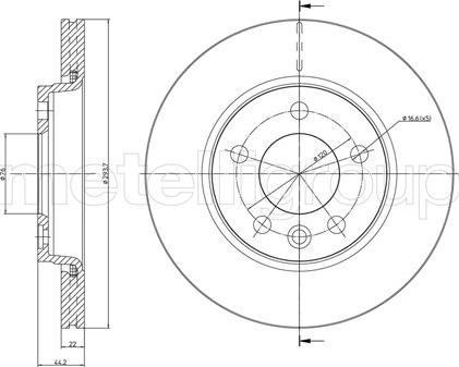 Fri.Tech. BD0977 - Тормозной диск autosila-amz.com