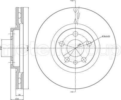 Fri.Tech. BD0490 - Тормозной диск autosila-amz.com