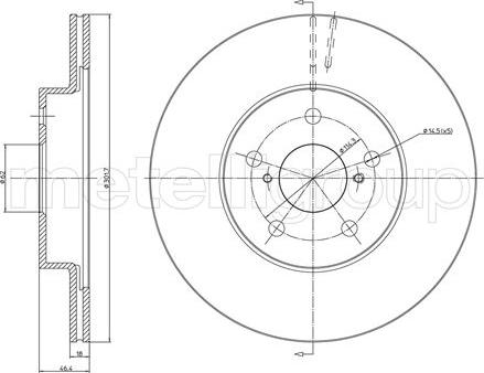 Fri.Tech. BD0409 - Тормозной диск autosila-amz.com