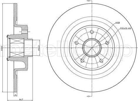 Fri.Tech. BD0417 - Тормозной диск autosila-amz.com