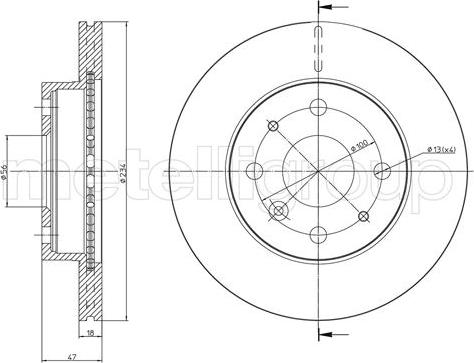 Fri.Tech. BD0482 - Тормозной диск autosila-amz.com