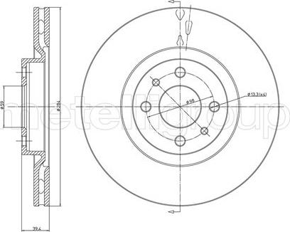 Fri.Tech. BD0546 - Тормозной диск autosila-amz.com