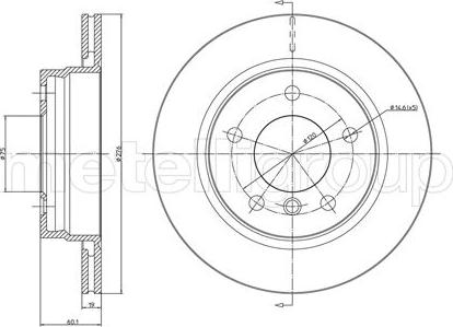 Fri.Tech. BD0550 - Тормозной диск autosila-amz.com