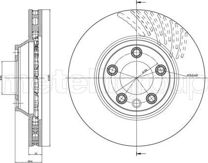 Fri.Tech. BD0560 - Тормозной диск autosila-amz.com