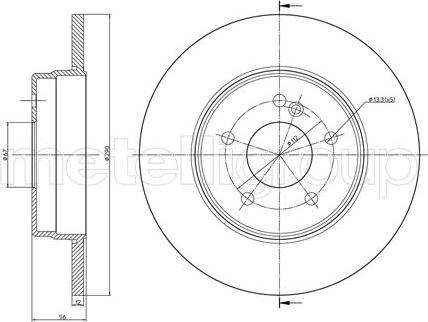 Fri.Tech. BD0698 - Тормозной диск autosila-amz.com