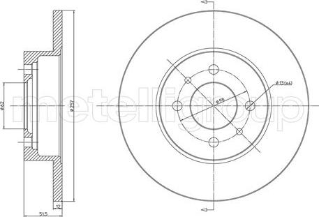 Fri.Tech. BD0644 - Тормозной диск autosila-amz.com