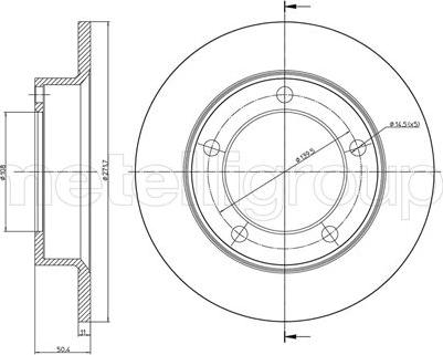 Fri.Tech. BD0652 - Тормозной диск autosila-amz.com