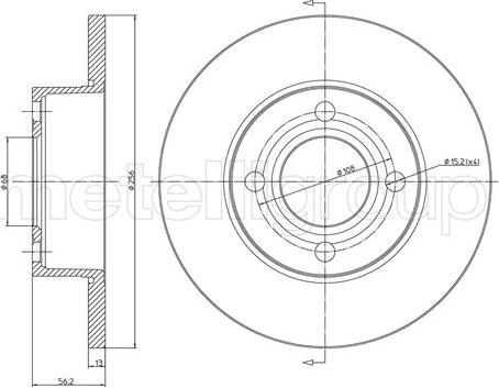 Fri.Tech. BD0630 - Тормозной диск autosila-amz.com