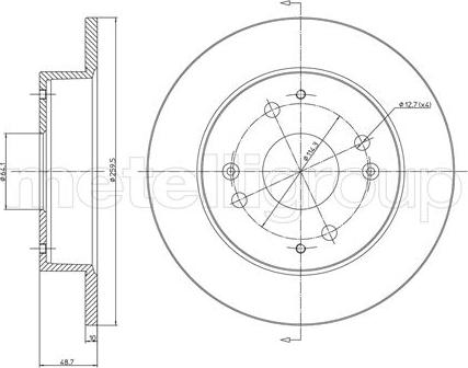 Fri.Tech. BD0052 - Тормозной диск autosila-amz.com