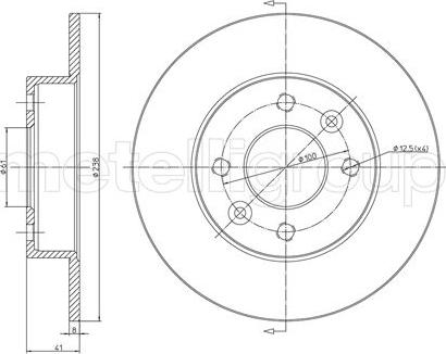 Fri.Tech. BD0030 - Тормозной диск autosila-amz.com