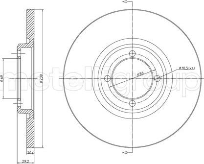 Fri.Tech. BD0169 - Тормозной диск autosila-amz.com