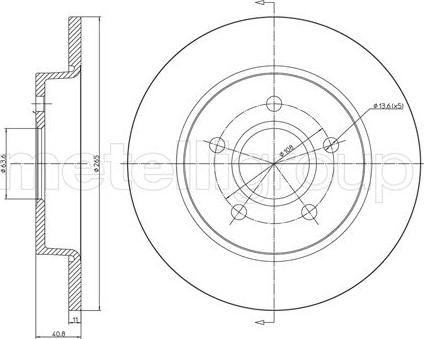 Fri.Tech. BD0116 - Тормозной диск autosila-amz.com